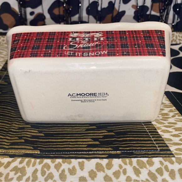 CHRISTMAS CERAMIC BUTTER DISH - Picture 7 of 7